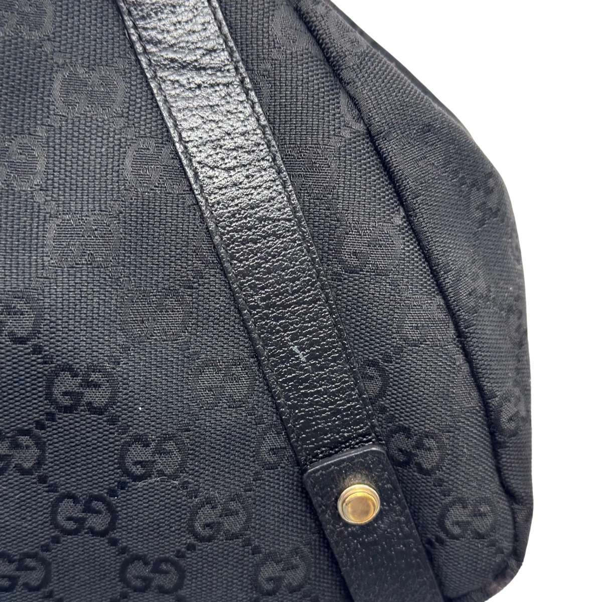 Gucci Shopper Abbey monogram schwarz – Henkel im Detail