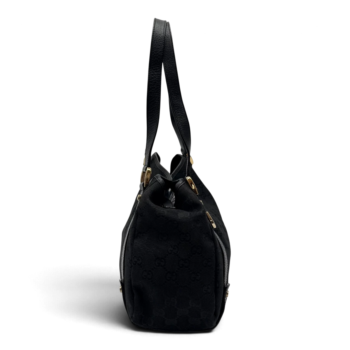 Gucci Shopper Abbey monogram schwarz – Seitenansicht