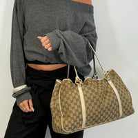 Gucci Shopper GG Twins monogram beige