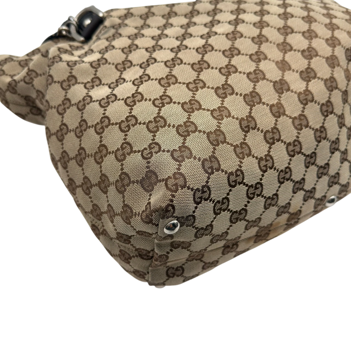 Gucci Shopper Horsebit Icon Bit monogram beige