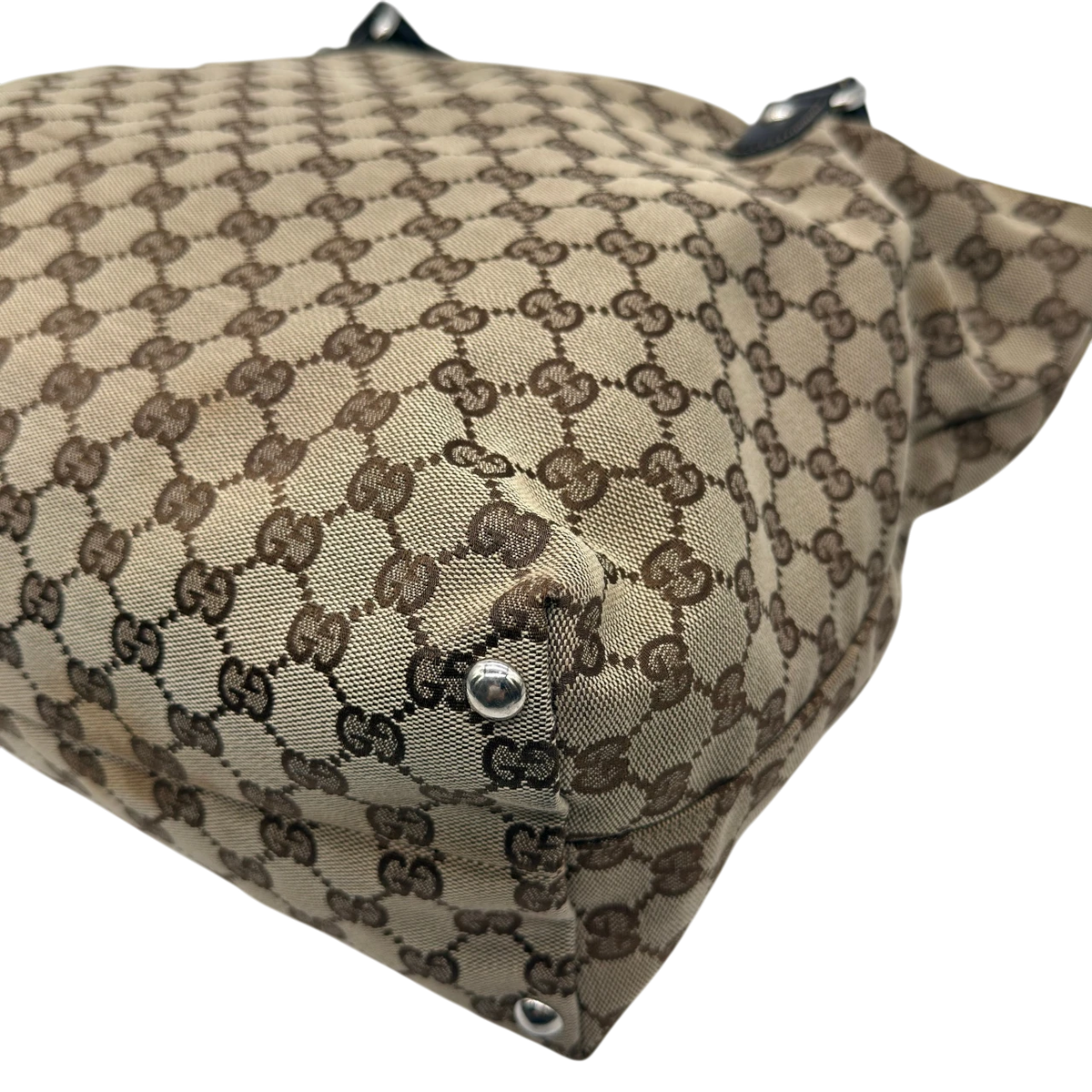Gucci Shopper Horsebit Icon Bit monogram beige