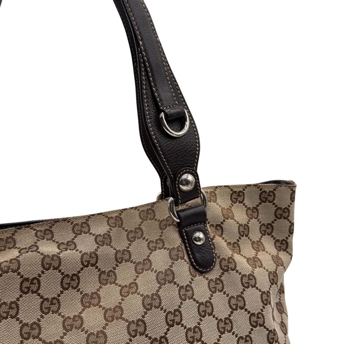 Gucci Shopper Horsebit Icon Bit monogram beige