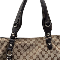 Gucci Shopper Horsebit Icon Bit monogram beige