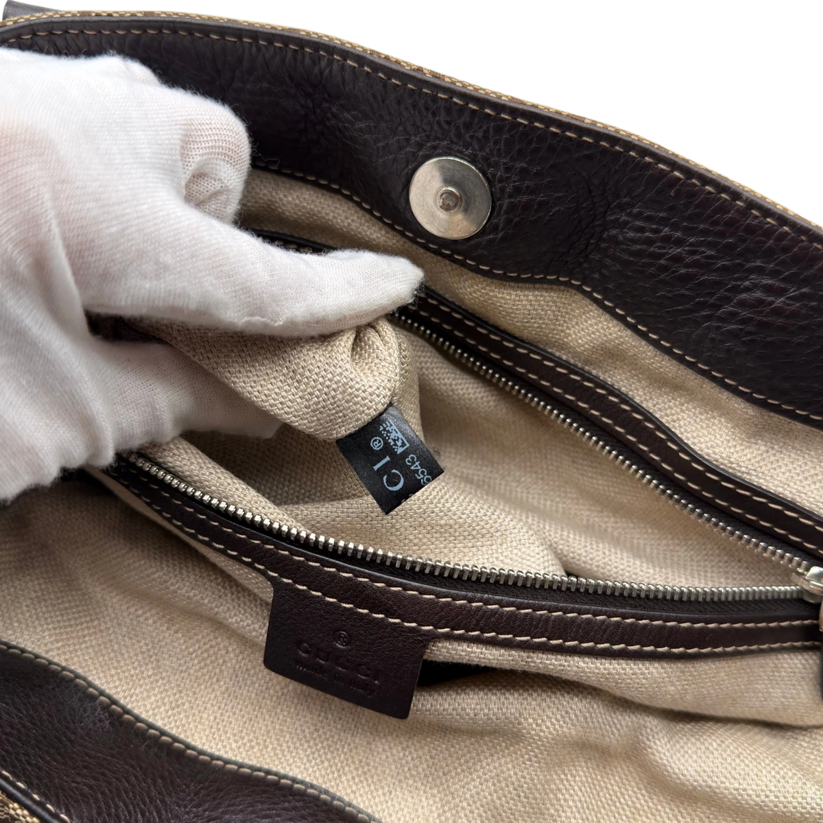 Gucci Shopper Horsebit Icon Bit monogram beige