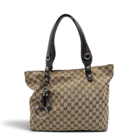 Gucci Shopper Horsebit Icon Bit monogram beige