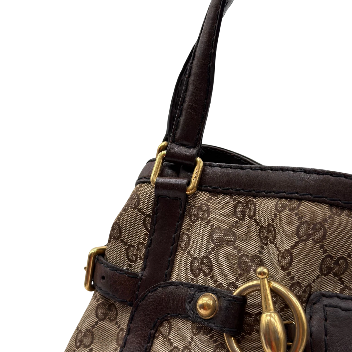 Gucci Shopper Jockey Tote monogram beige