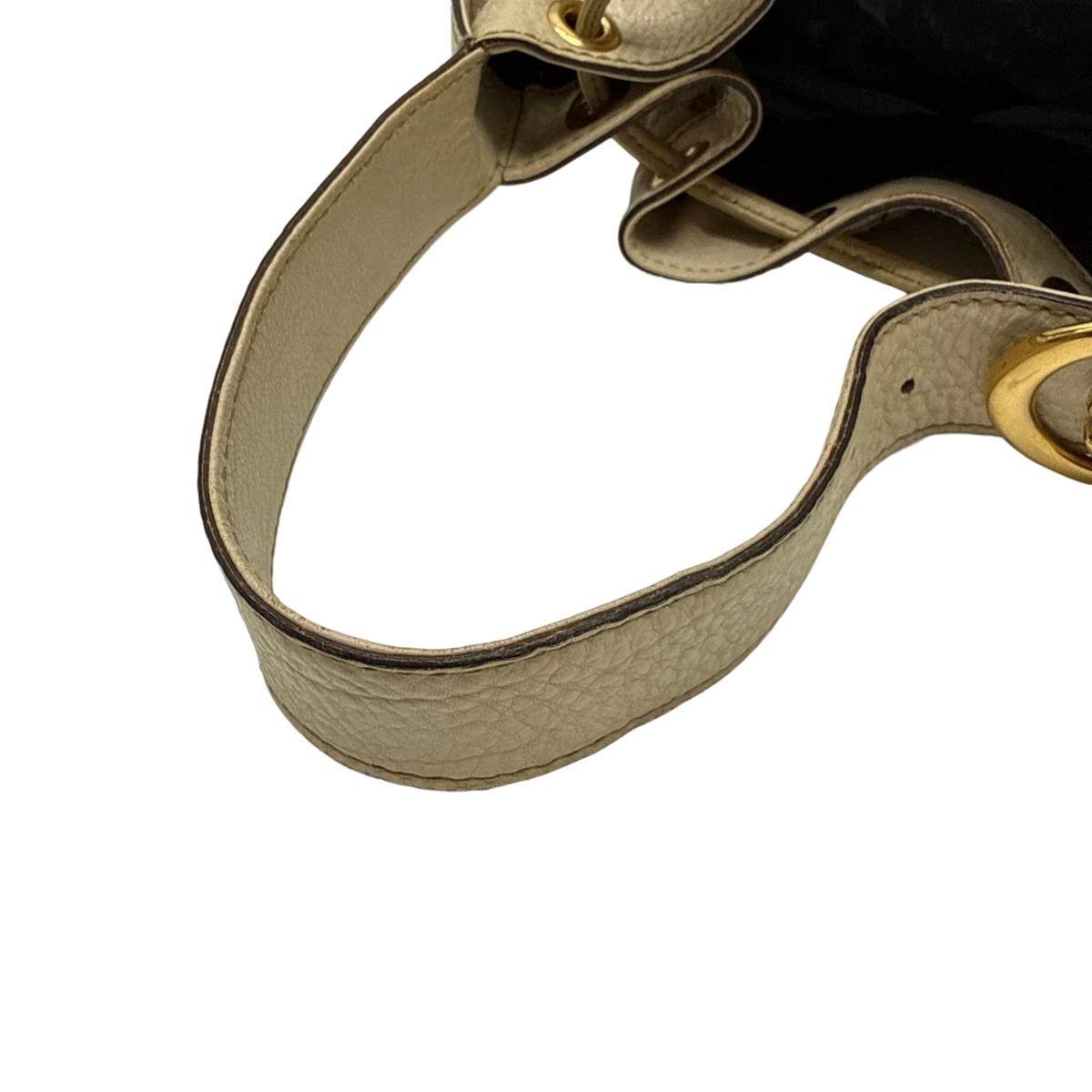 Gucci Shopper Peggy large monogram beige – Schulterriemen im Detail