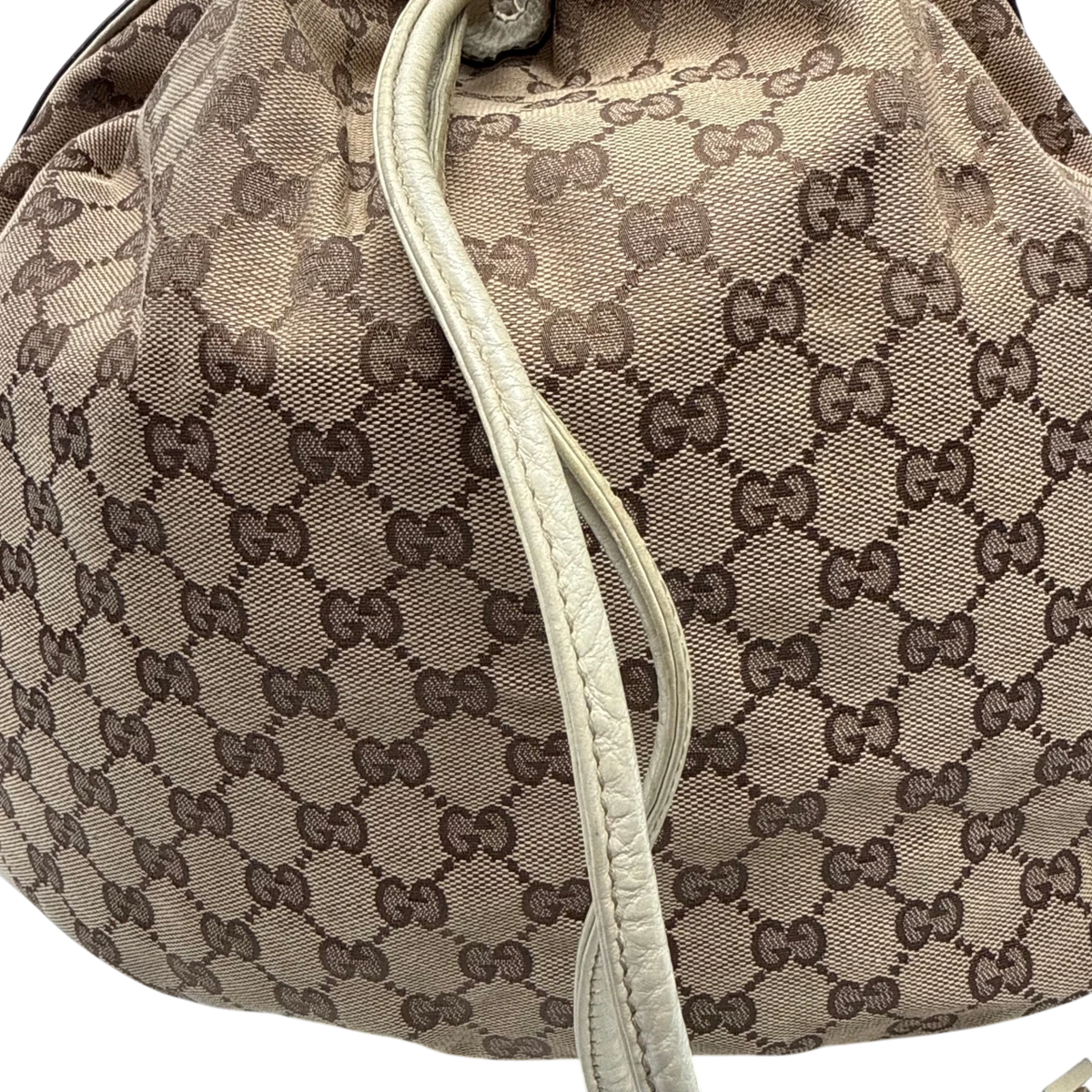 Gucci Shopper Peggy large monogram beige – Detailansicht