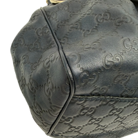 Gucci Shopper Sukey aus Leder monogram dunkelblau
