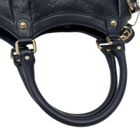 Gucci Shopper Sukey aus Leder monogram dunkelblau