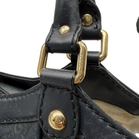Gucci Shopper Sukey aus Leder monogram dunkelblau