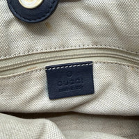 Gucci Shopper Sukey aus Leder monogram dunkelblau