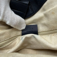 Gucci Shopper Sukey aus Leder monogram dunkelblau