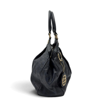 Gucci Shopper Sukey aus Leder monogram dunkelblau