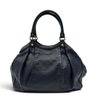 Gucci Shopper Sukey aus Leder monogram dunkelblau