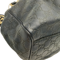 Gucci Shopper Sukey aus Leder monogram dunkelblau