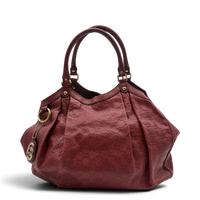 Gucci Shopper Sukey large aus Leder monogram rot