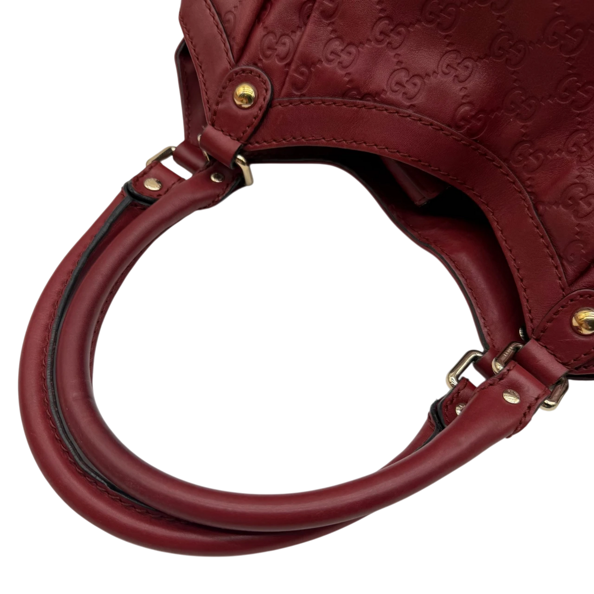Gucci Shopper Sukey large aus Leder monogram rot