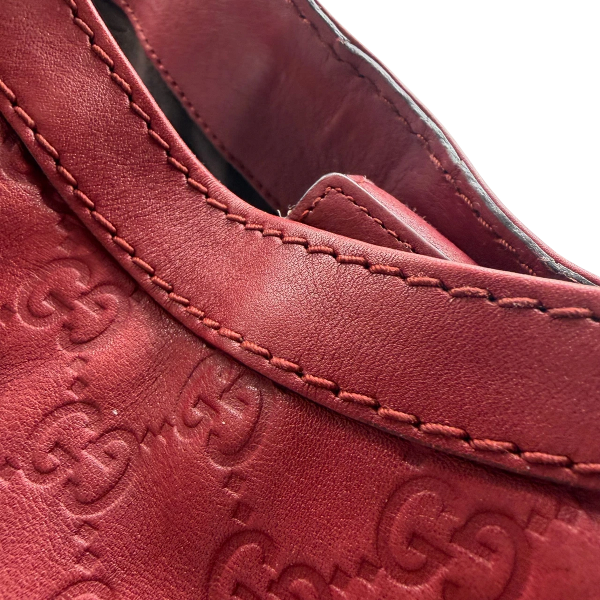 Gucci Shopper Sukey large aus Leder monogram rot