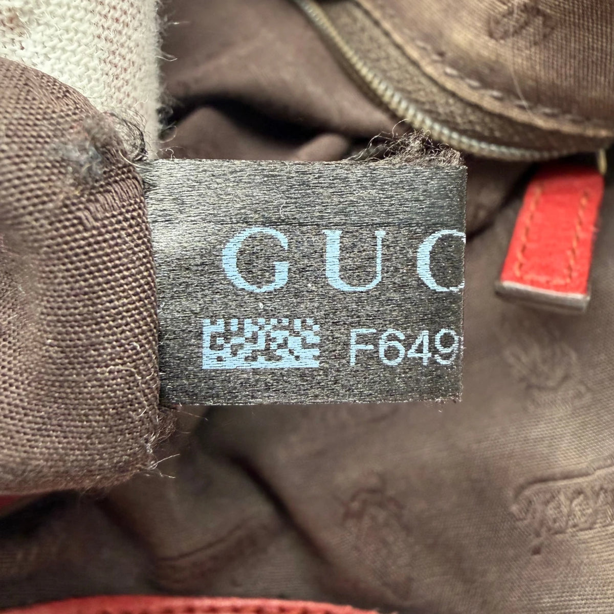 Gucci Shopper Sukey large aus Leder monogram rot