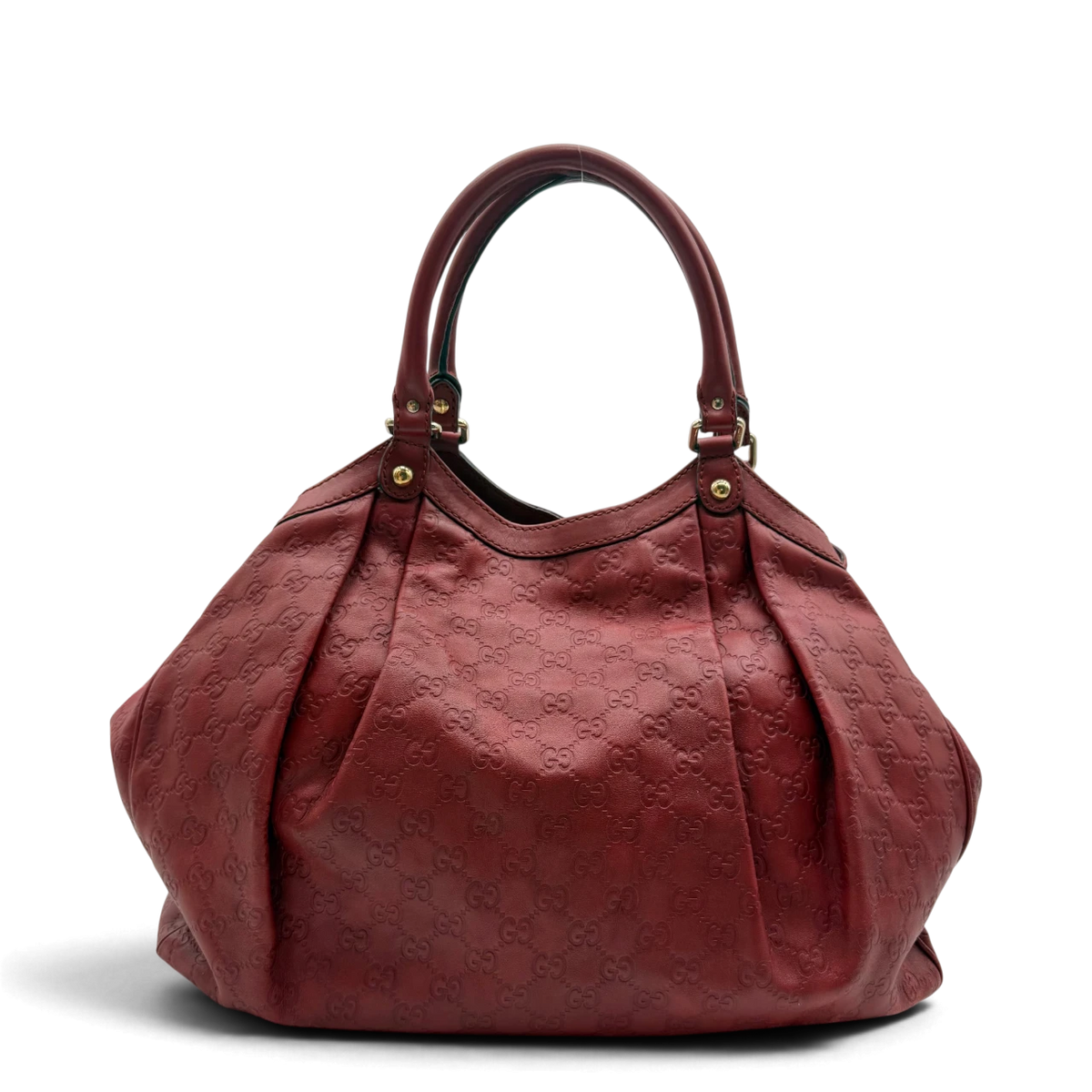 Gucci Shopper Sukey large aus Leder monogram rot