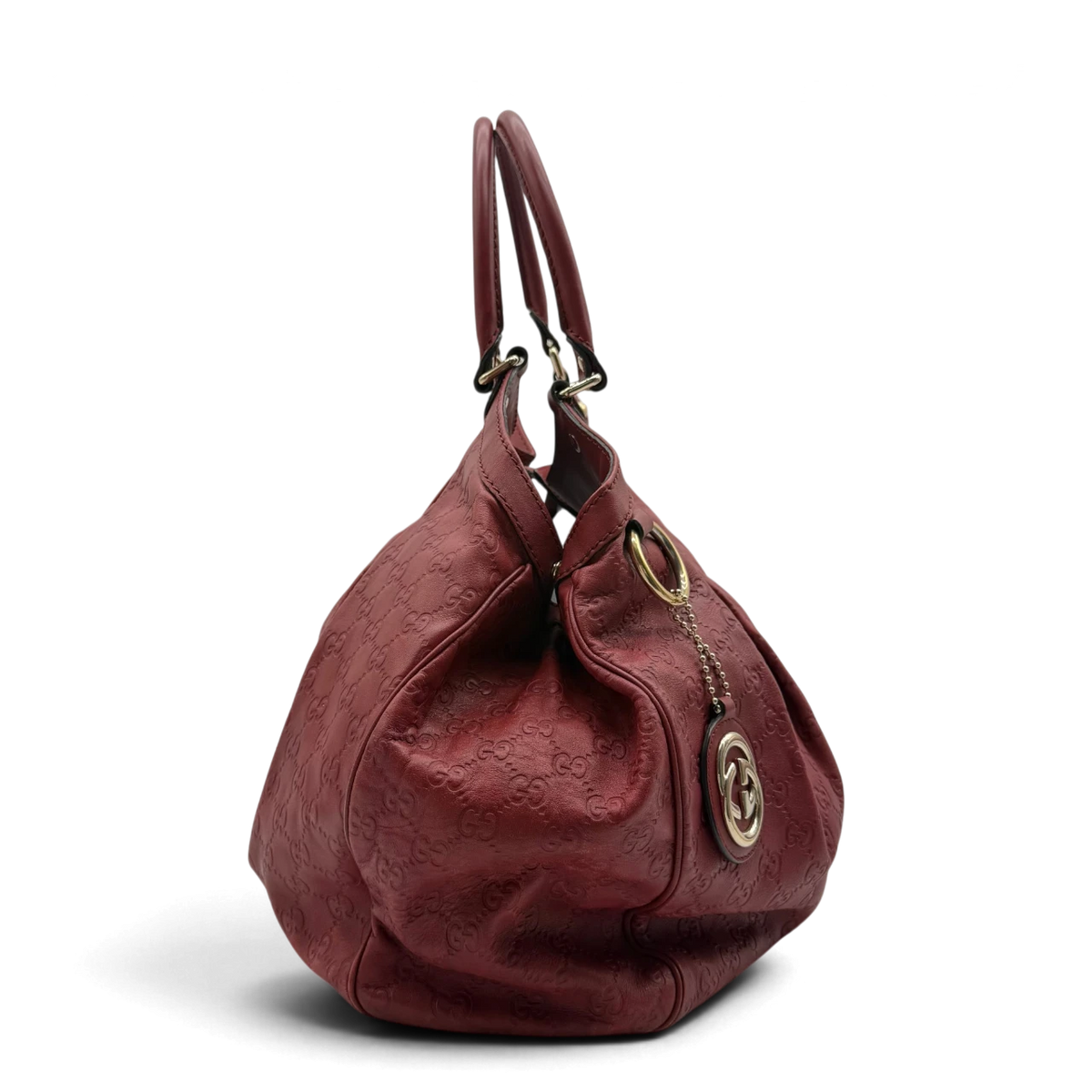Gucci Shopper Sukey large aus Leder monogram rot