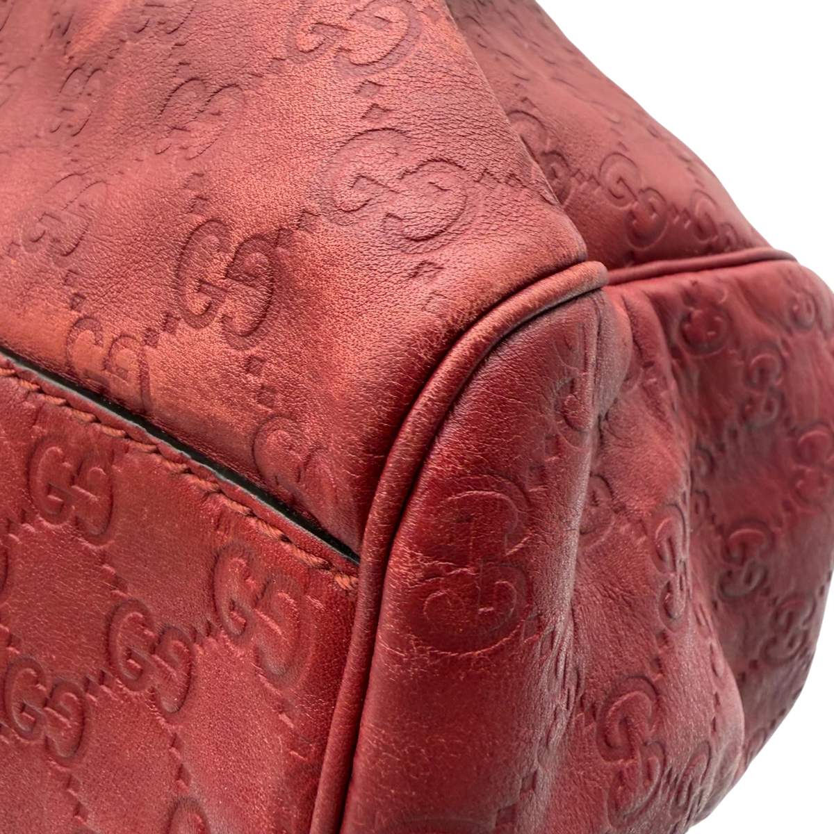Gucci Shopper Sukey large aus Leder monogram rot