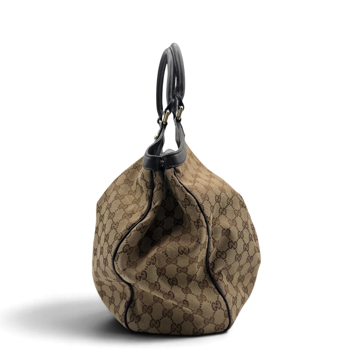 Gucci Shopper Sukey large monogram beige – Seitenansicht