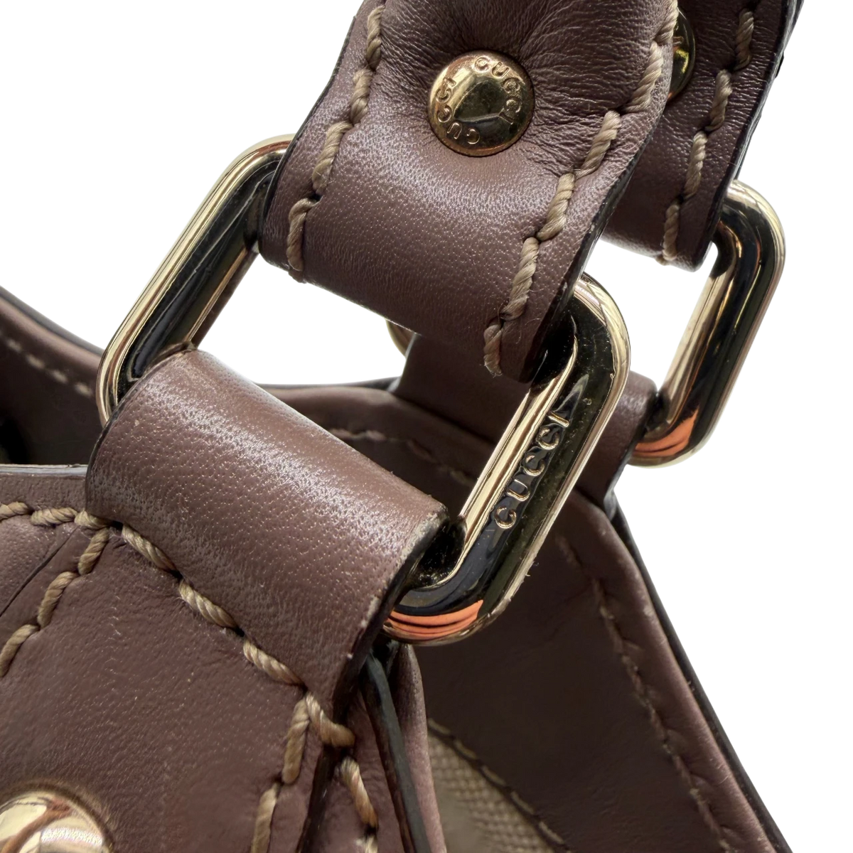 Gucci Shopper Sukey monogram beige – Beschläge im Detail