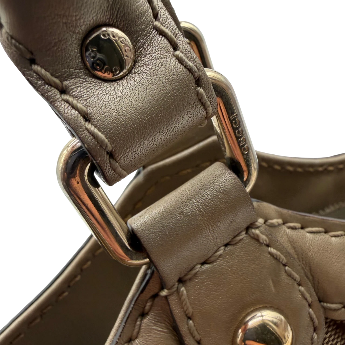 Gucci Shopper Sukey monogram beige – Beschläge im Detail