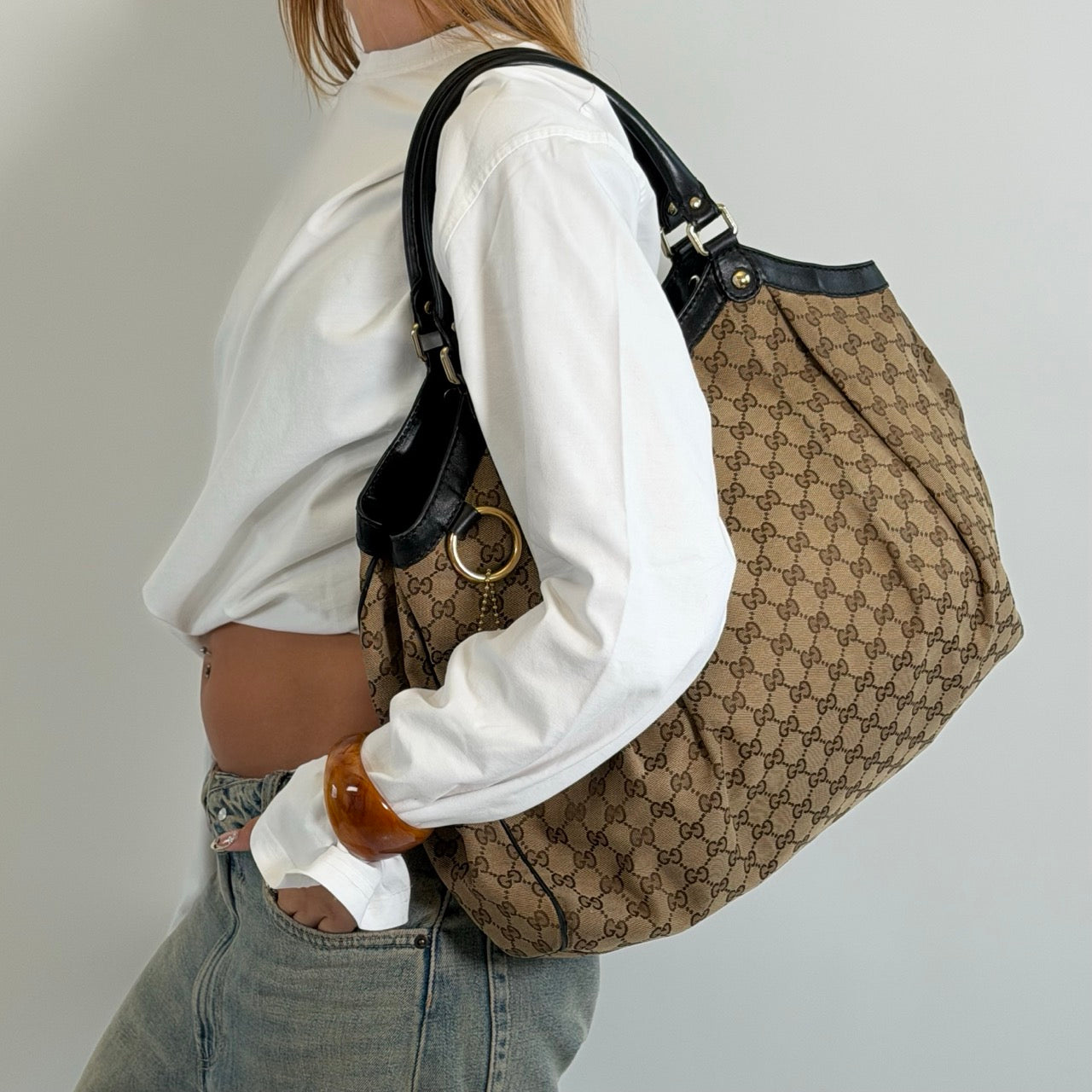 Gucci Shopper Sukey monogram beige