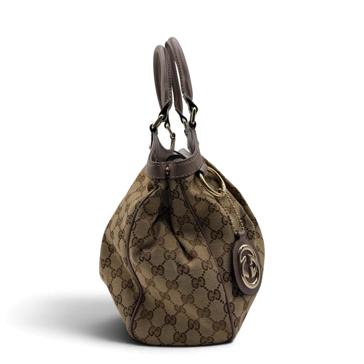 Gucci Shopper Sukey monogram beige – Seitenansicht