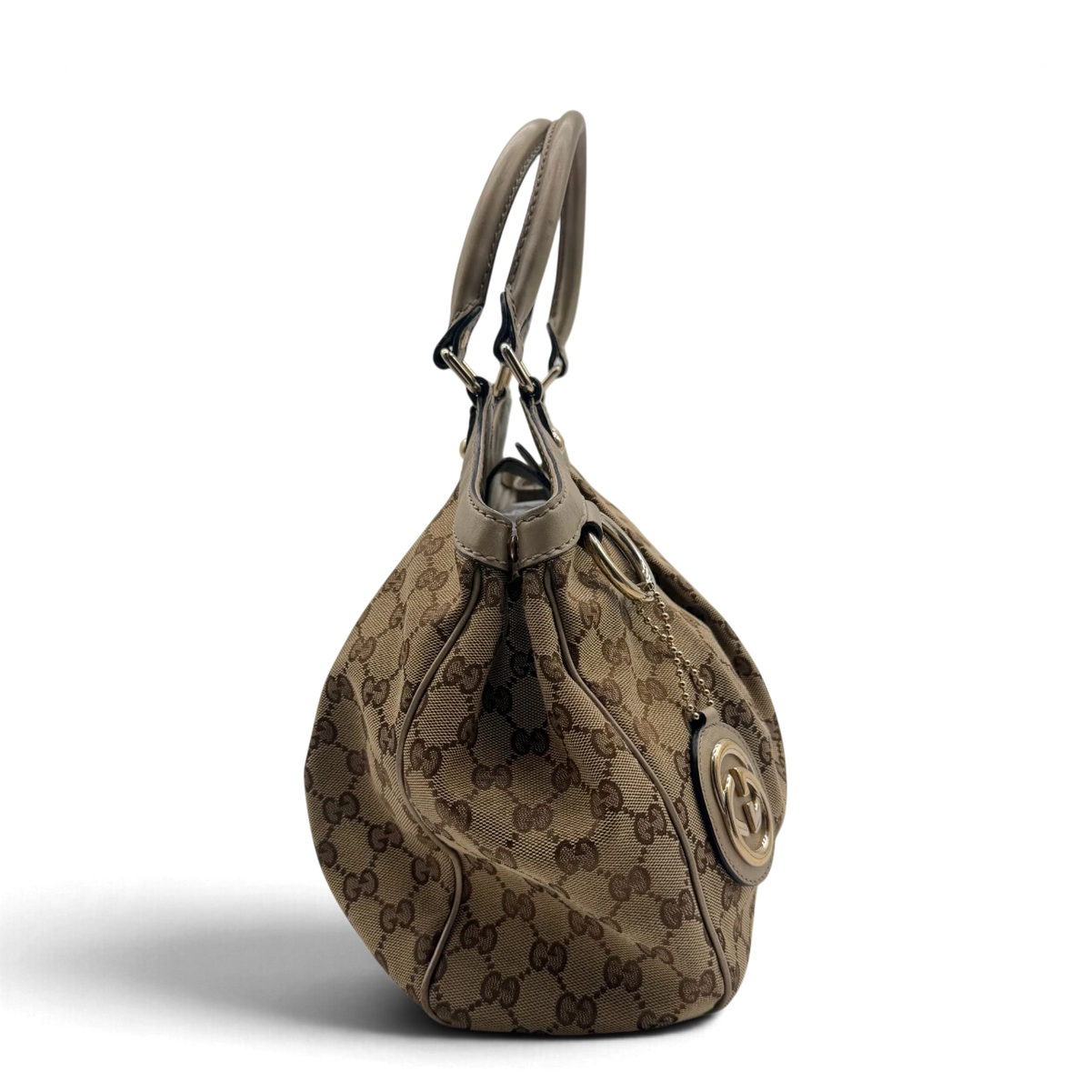 Gucci Shopper Sukey monogram beige – Seitenansicht