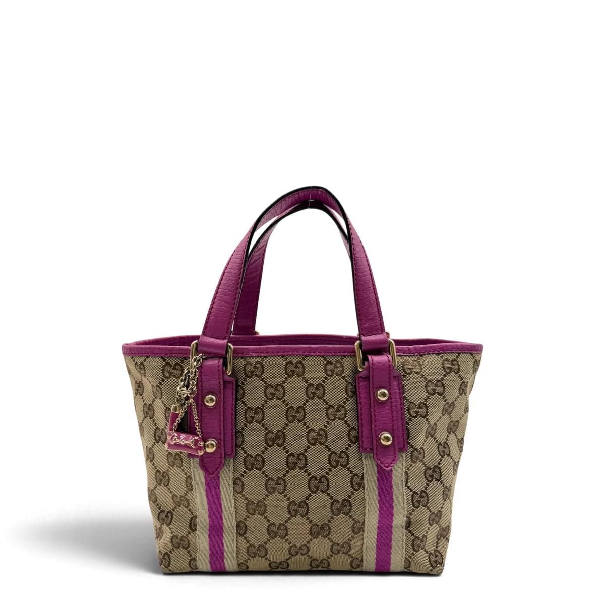 Gucci Shopper mini Sherry Line monogram beige & rosa
