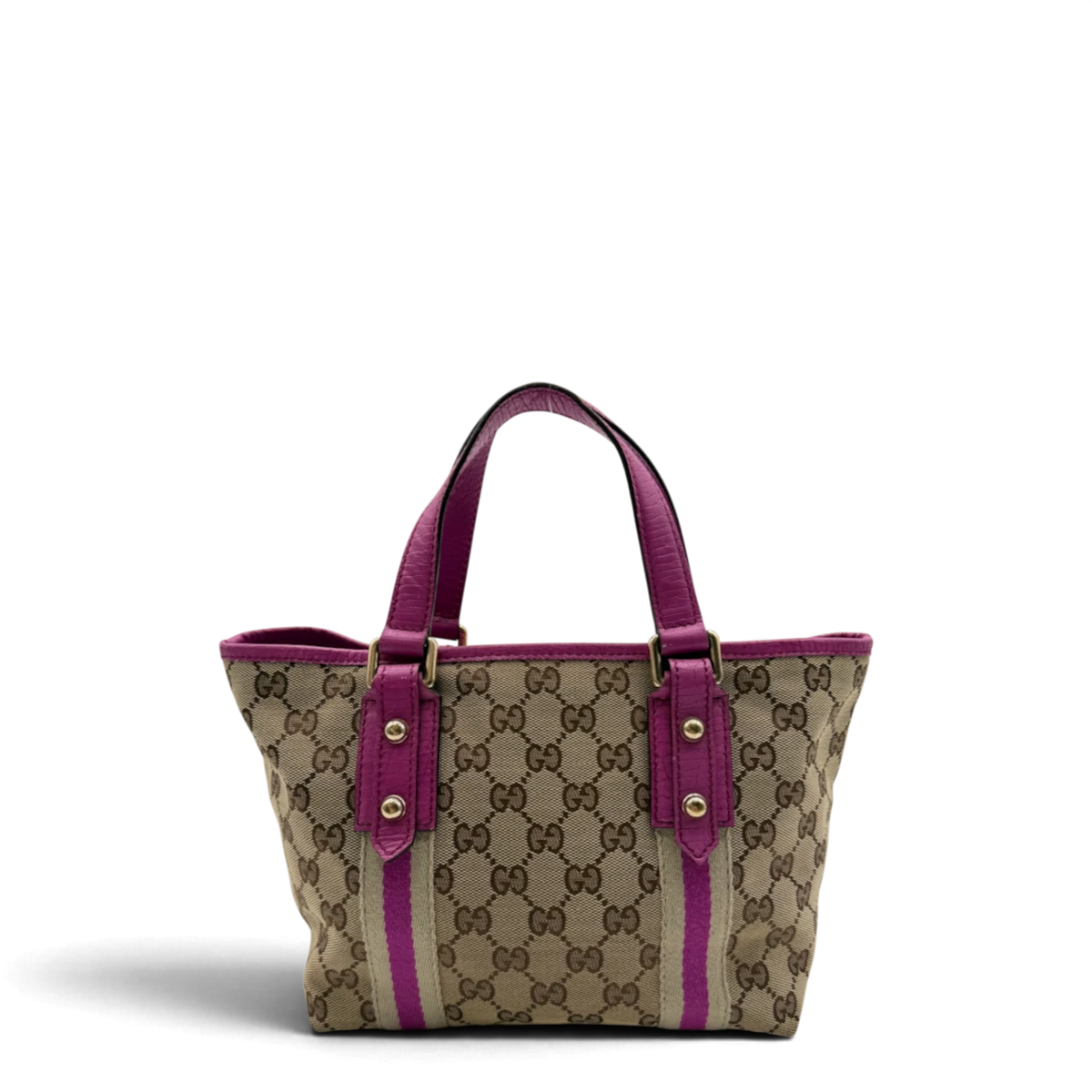 Gucci Shopper mini Sherry Line monogram beige & rosa