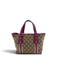 Gucci Shopper mini Sherry Line monogram beige & rosa