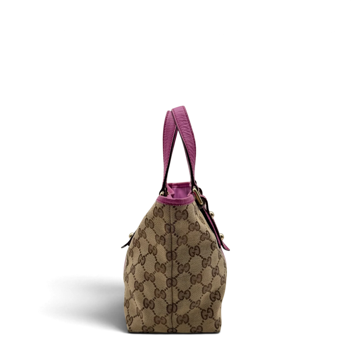 Gucci Shopper mini Sherry Line monogram beige & rosa