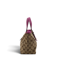 Gucci Shopper mini Sherry Line monogram beige & rosa