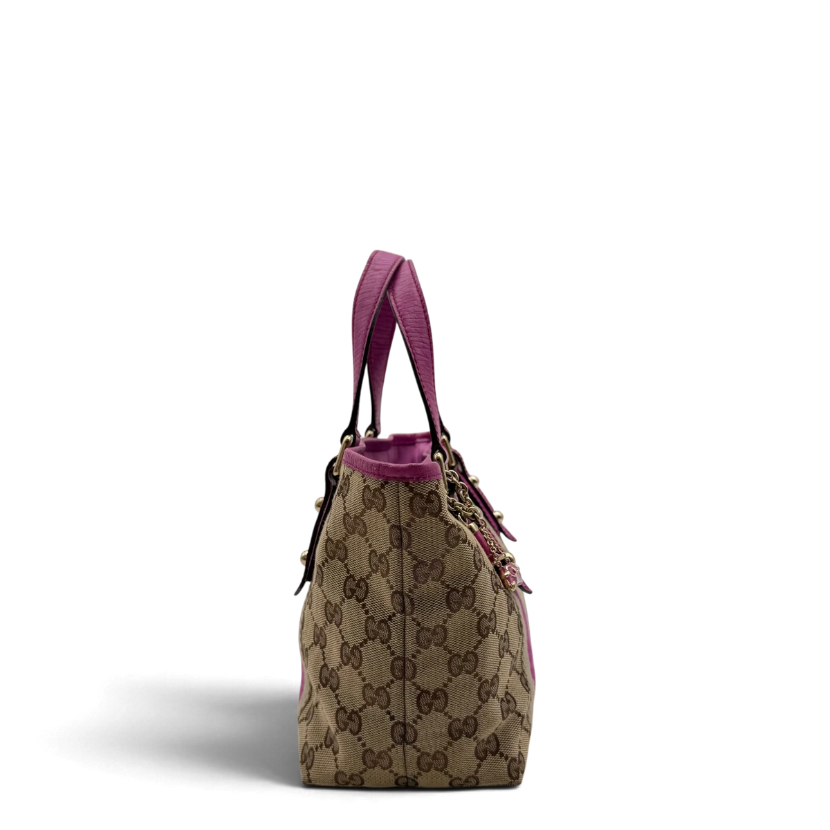 Gucci Shopper mini Sherry Line monogram beige & rosa
