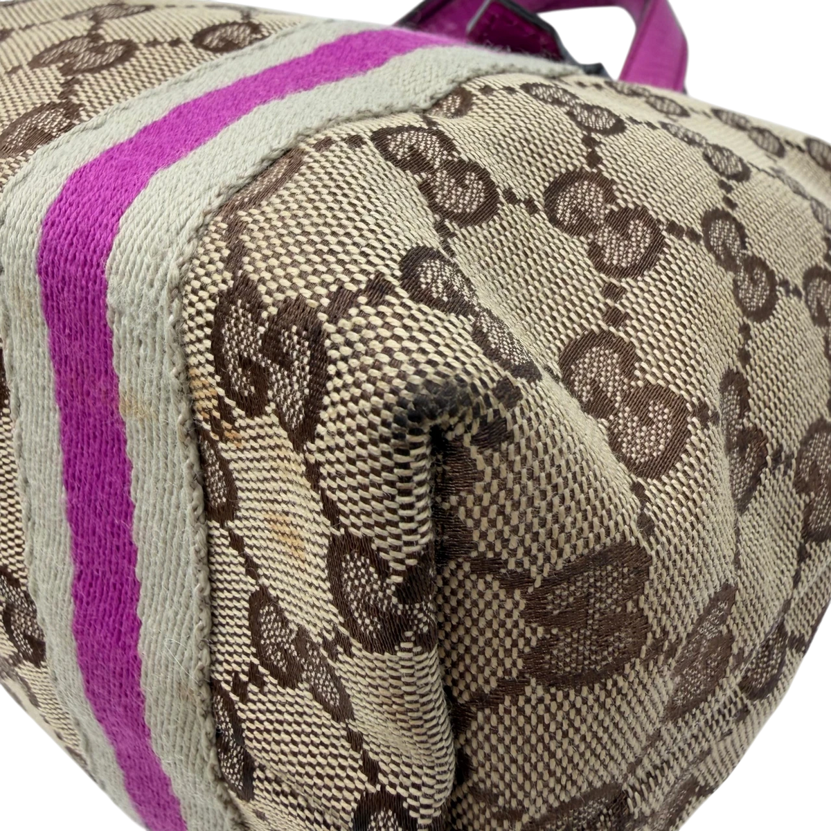 Gucci Shopper mini Sherry Line monogram beige & rosa