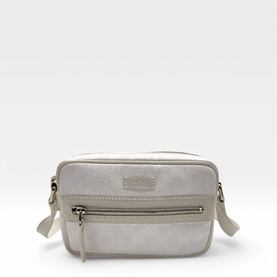 Gucci shoulder bag rectangular PVC white