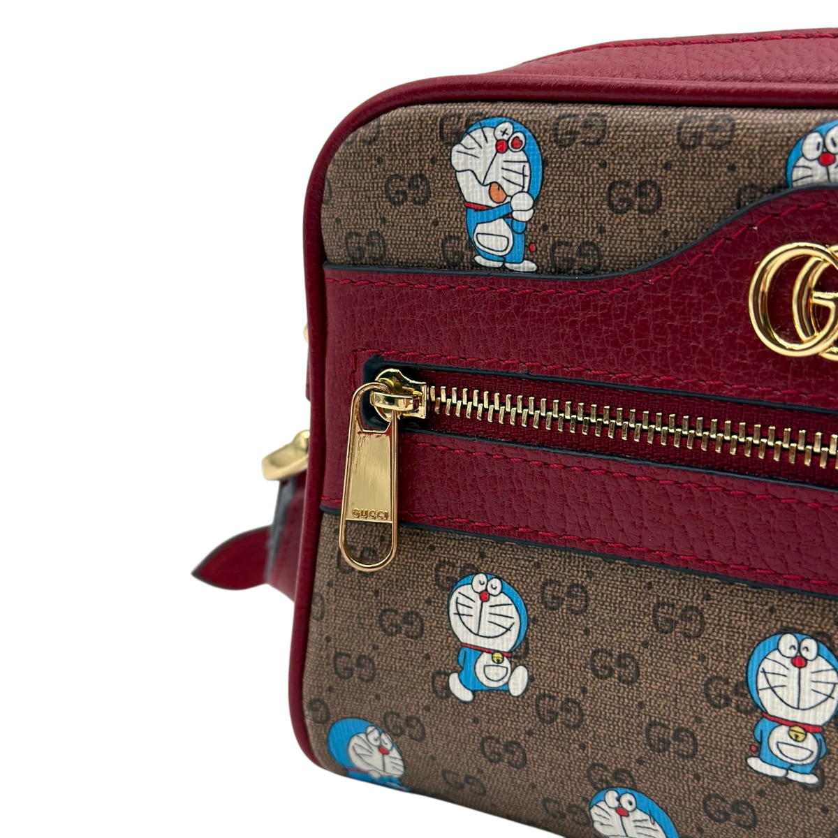 Gucci Umhängetasche Doraemon Mini GG Supreme monogram beige