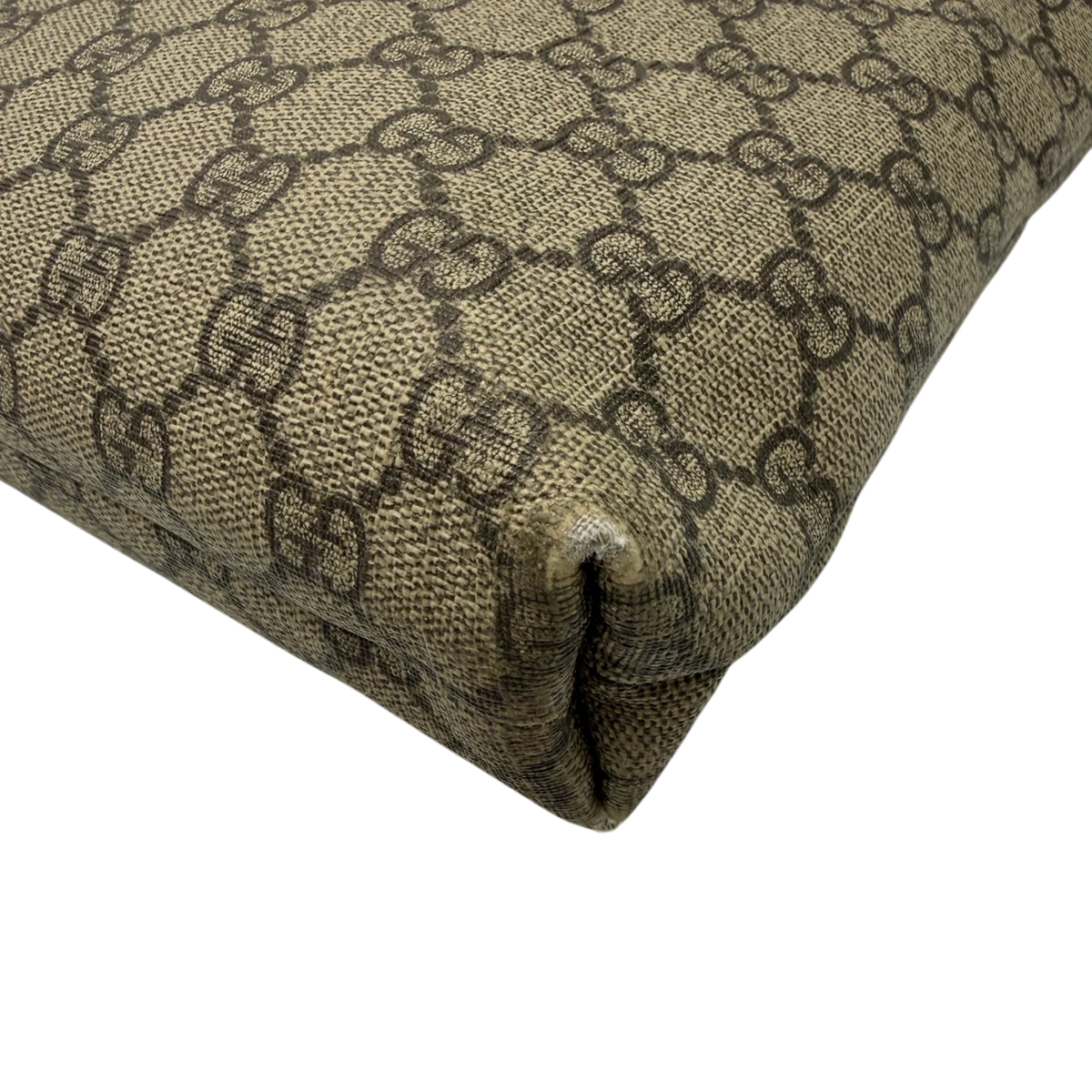 Gucci Umhängetasche GG Supreme monogram beige – Ecken im Detail