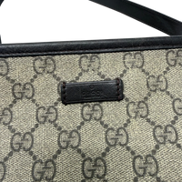 Gucci Umhängetasche GG Supreme monogram beige – Innenetikett im Detail