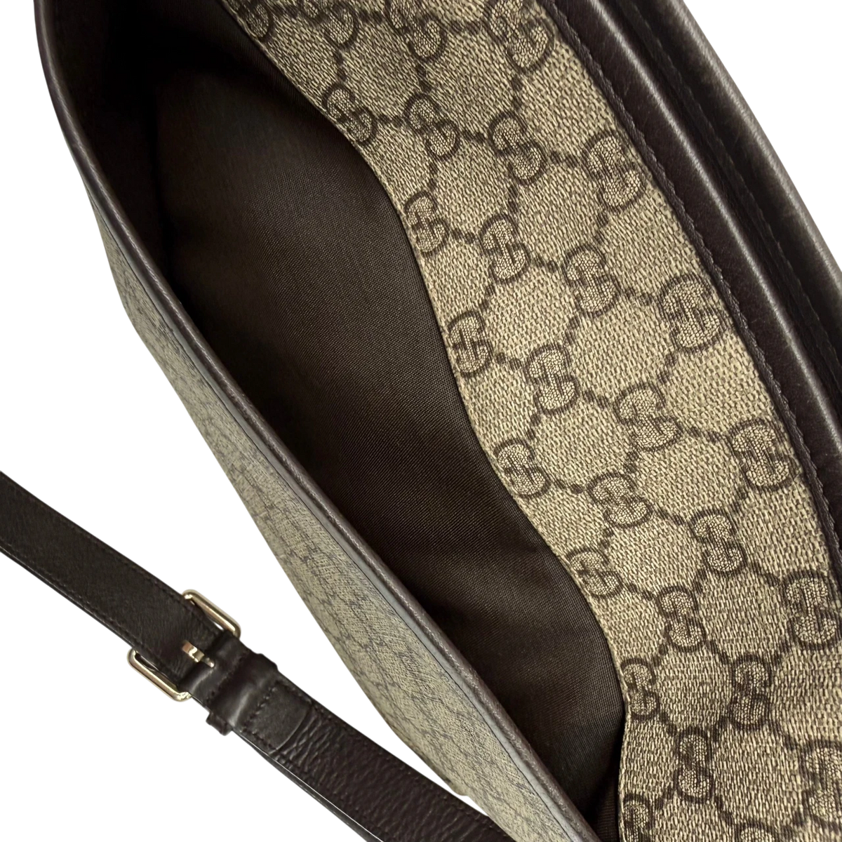 Gucci Umhängetasche GG Supreme monogram beige – Innenansicht