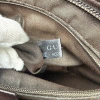 Gucci Umhängetasche GG Supreme monogram beige – Seriennummer im Detail