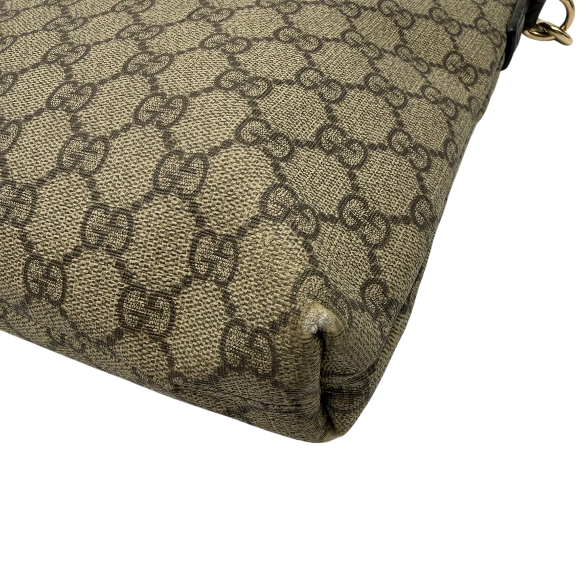Gucci Umhängetasche GG Supreme monogram beige – Ecken im Detail