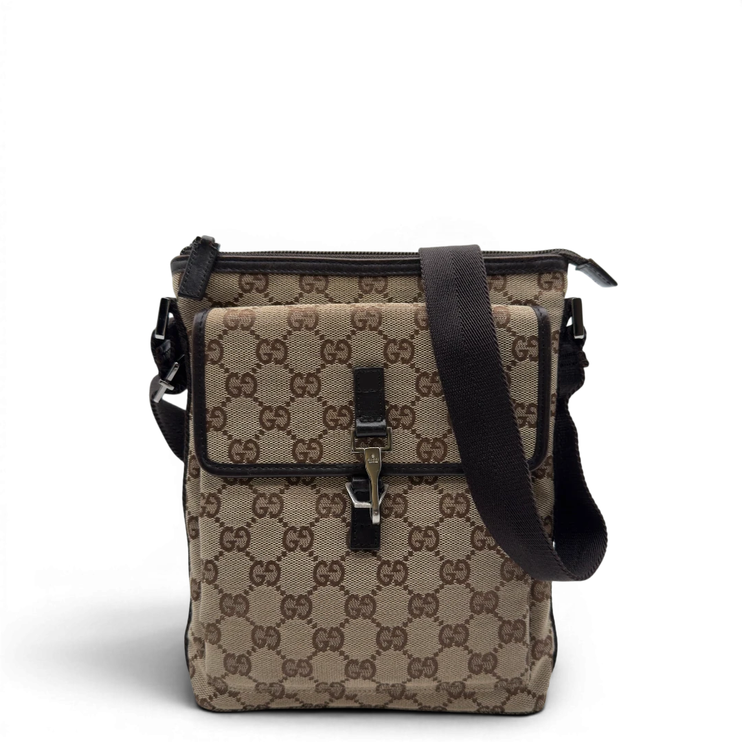 Gucci Umhängetasche small monogram beige