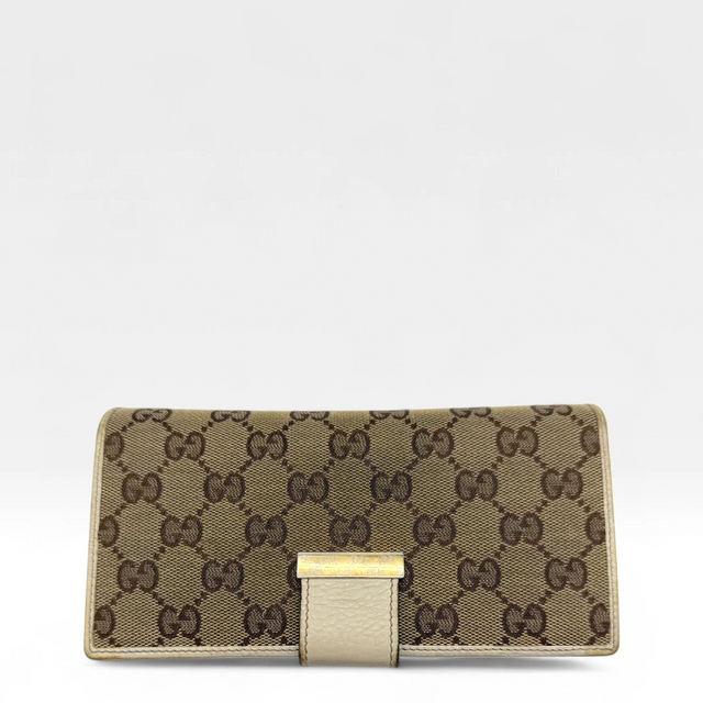 Gucci Geldbeutel länglich beige