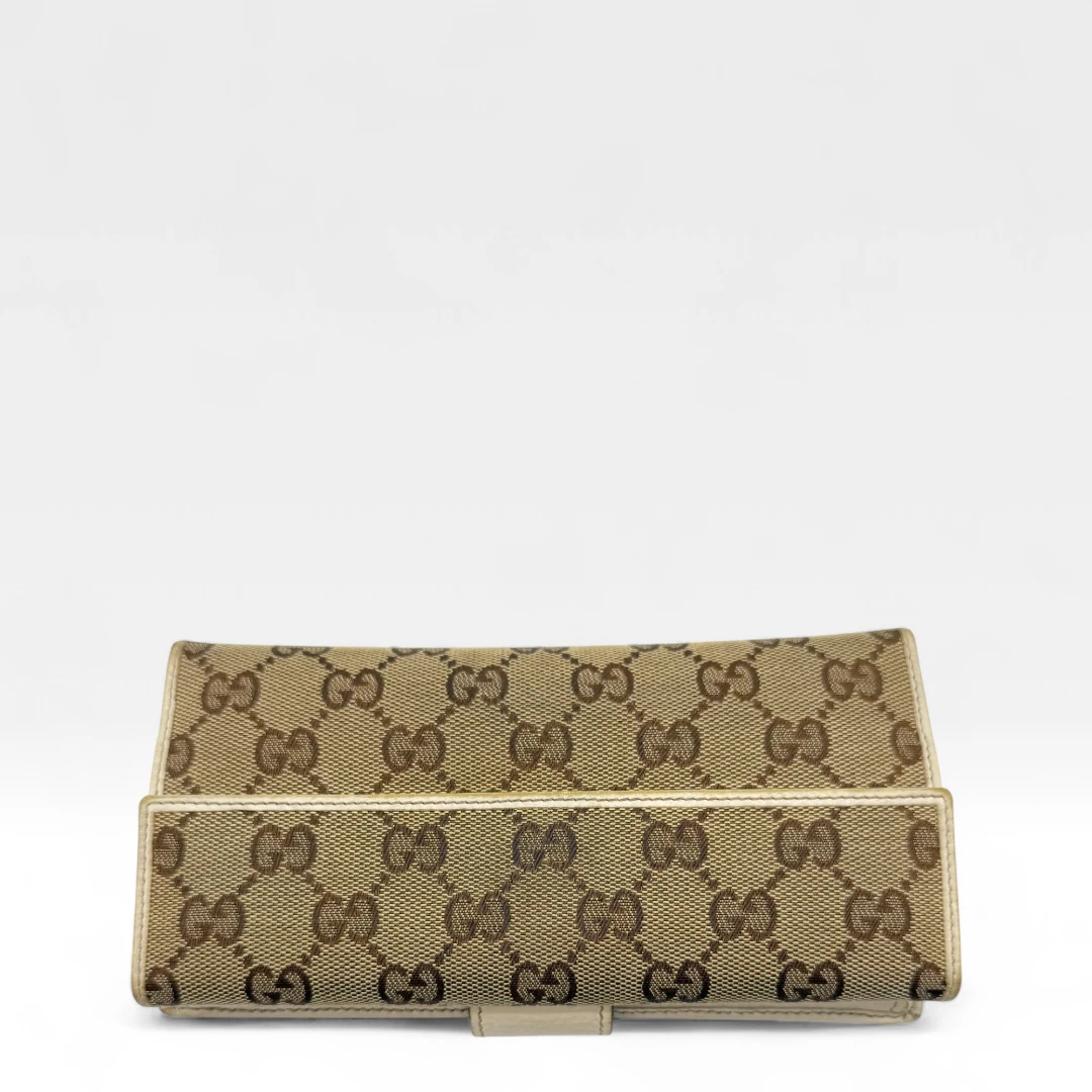 Gucci Geldbeutel länglich beige